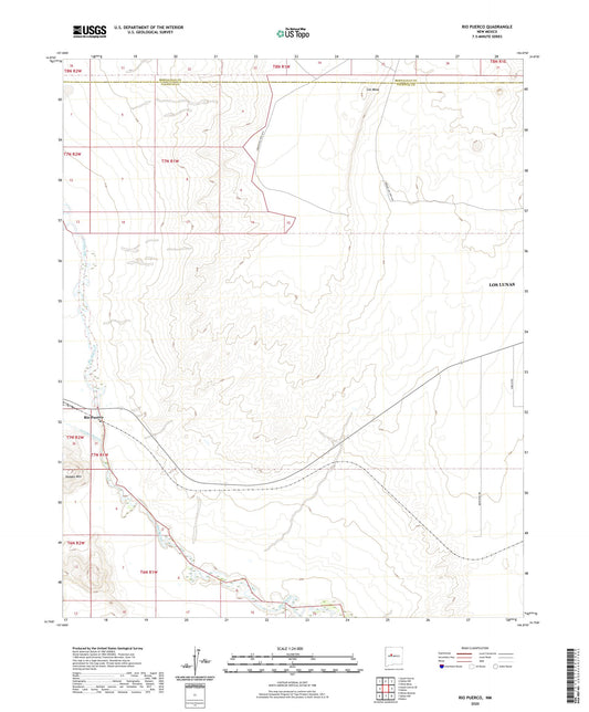 Rio Puerco New Mexico US Topo Map Image