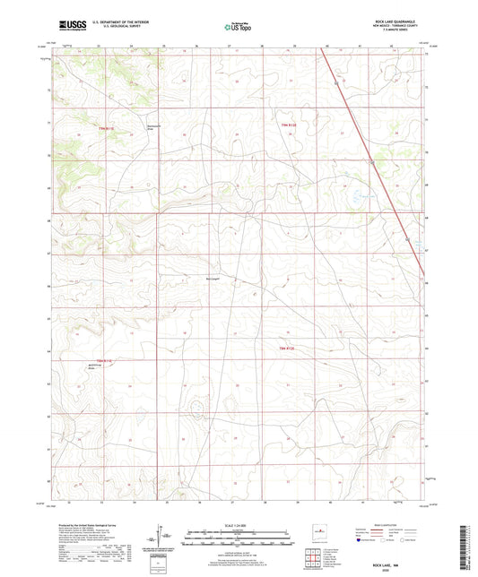Rock Lake New Mexico US Topo Map Image