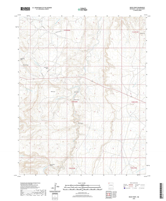 Rocky Point New Mexico US Topo Map Image