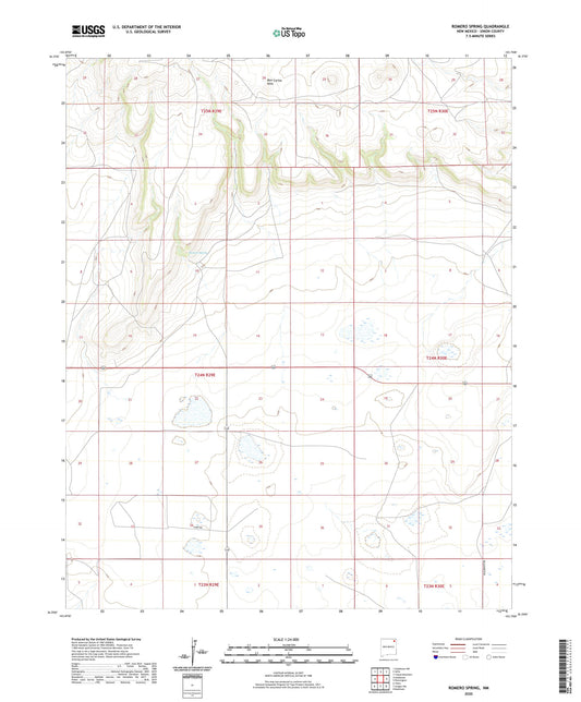 Romero Spring New Mexico US Topo Map Image