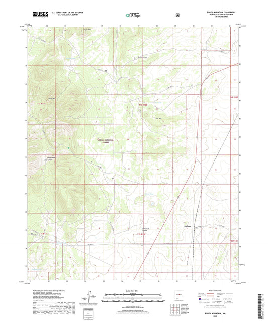 Rough Mountain New Mexico US Topo Map Image