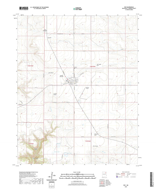 Roy New Mexico US Topo Map Image