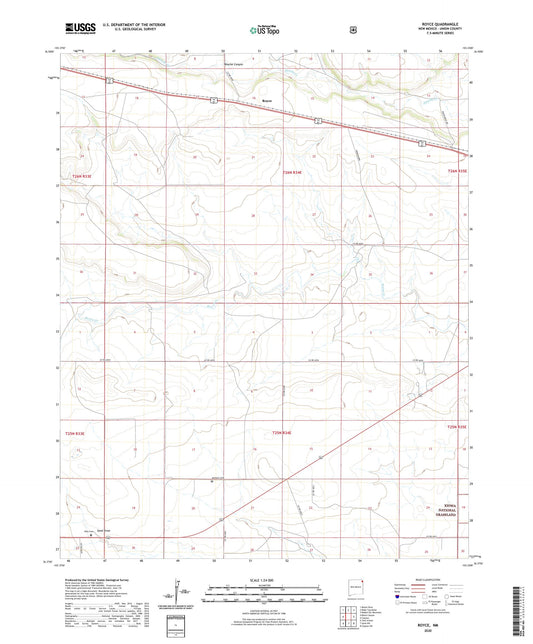 Royce New Mexico US Topo Map Image