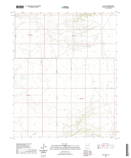Salt Lake New Mexico US Topo Map Image