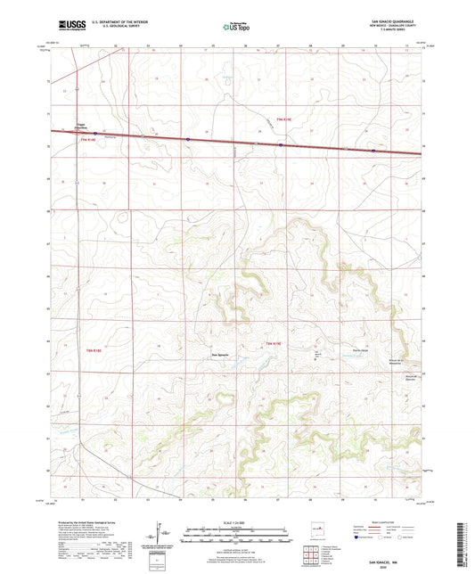 San Ignacio New Mexico US Topo Map Image