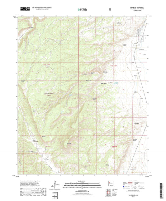 San Rafael New Mexico US Topo Map Image