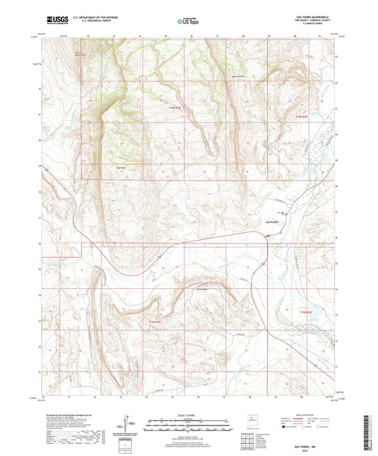 San Ysidro New Mexico US Topo Map Image