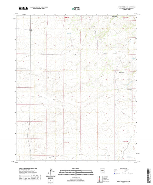 Santo Nino Canyon New Mexico US Topo Map Image