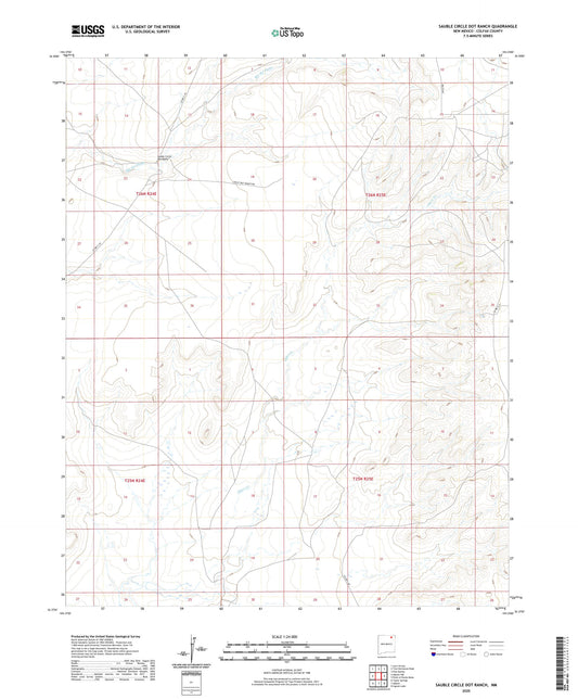 Sauble Circle Dot Ranch New Mexico US Topo Map Image