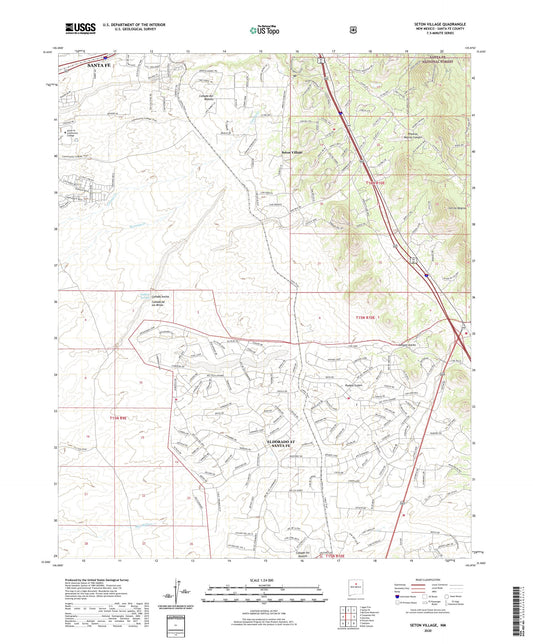 Seton Village New Mexico US Topo Map Image