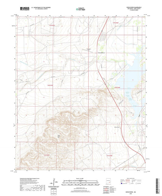Seven Rivers New Mexico US Topo Map Image