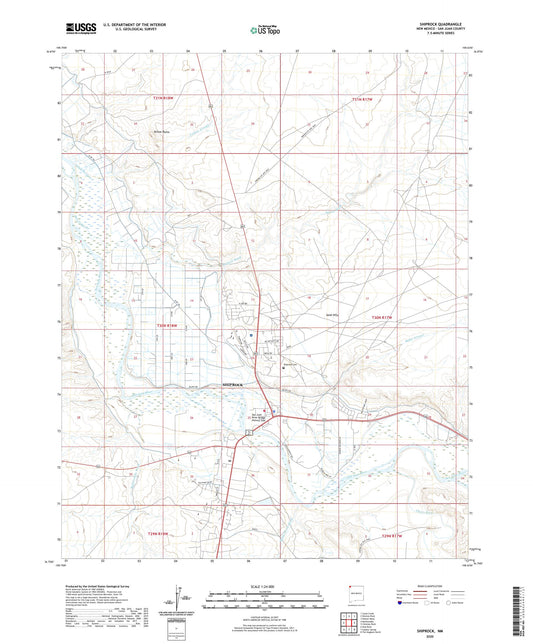 Shiprock New Mexico US Topo Map Image