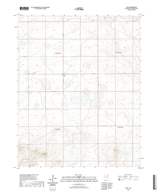 Sofia New Mexico US Topo Map Image