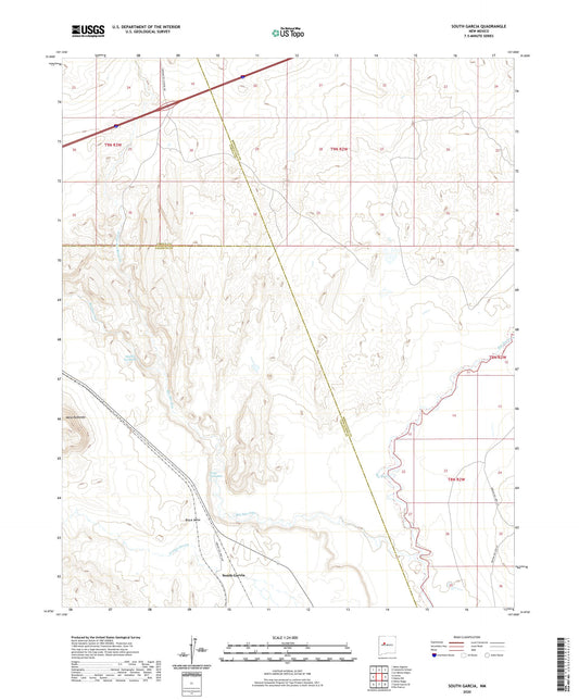 South Garcia New Mexico US Topo Map Image
