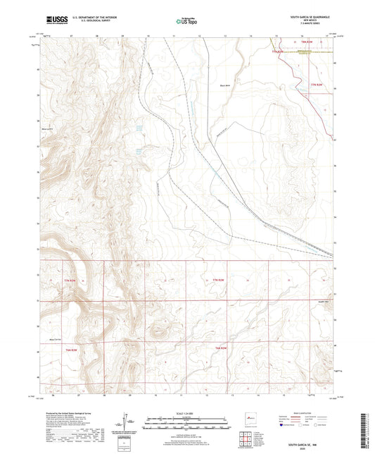 South Garcia SE New Mexico US Topo Map Image