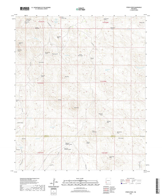 Steeple Rock New Mexico US Topo Map Image