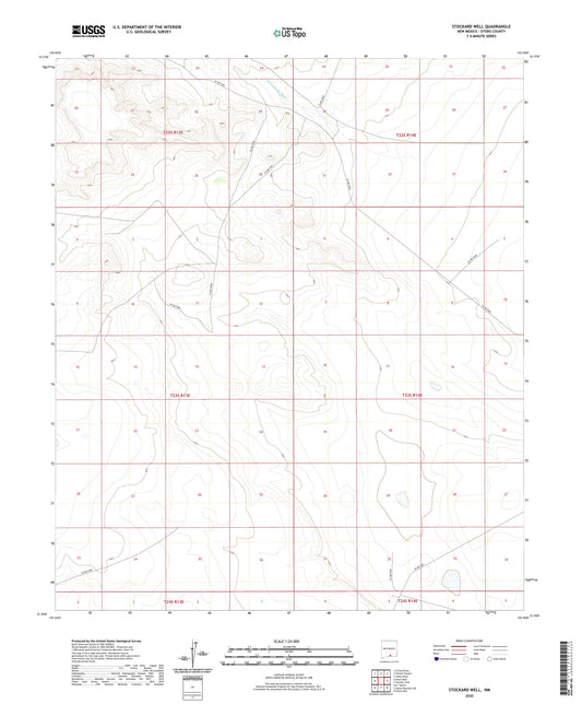 Stockard Well New Mexico US Topo Map Image