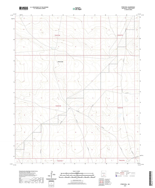 Stone Well New Mexico US Topo Map Image