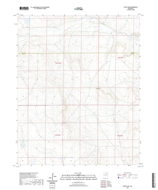 Stony Lake New Mexico US Topo Map Image