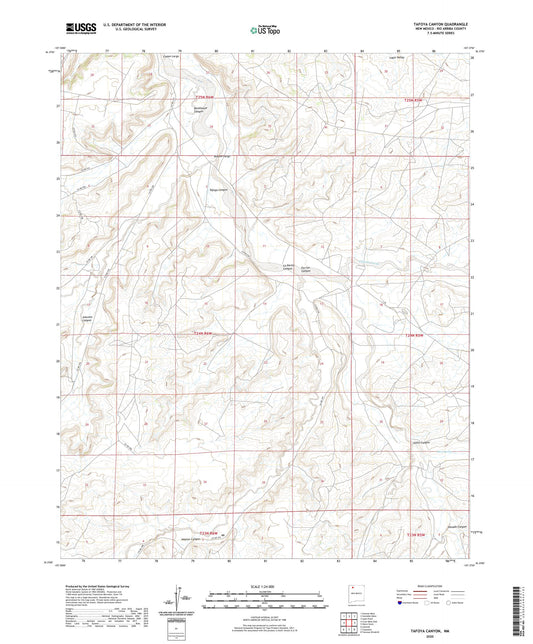 Tafoya Canyon New Mexico US Topo Map Image