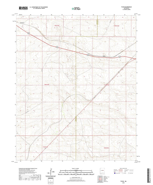 Tejon New Mexico US Topo Map Image