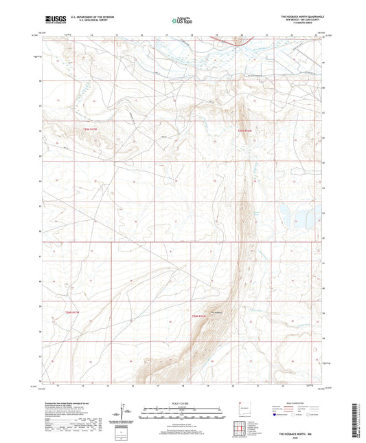 The Hogback North New Mexico US Topo Map Image
