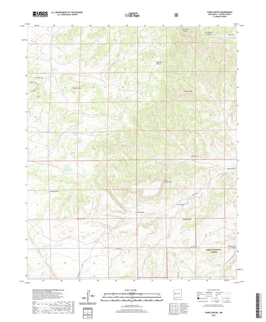 Third Canyon New Mexico US Topo Map Image