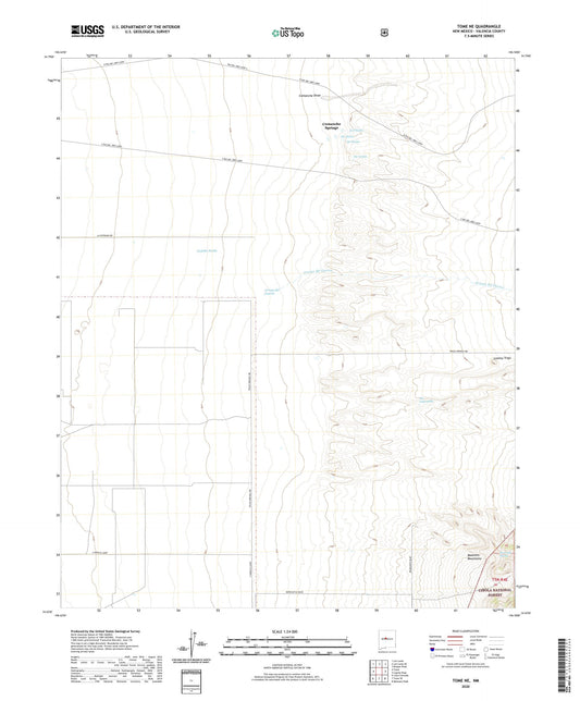 Tome NE New Mexico US Topo Map Image