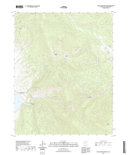 Touch-Me-Not Mountain New Mexico US Topo Map Image