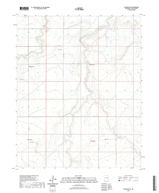 Tucumcari SE New Mexico US Topo Map Image