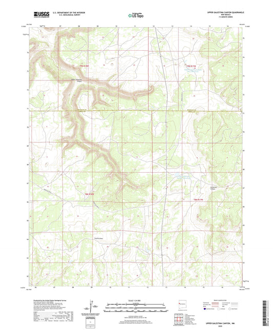 Upper Galestina Canyon New Mexico US Topo Map Image