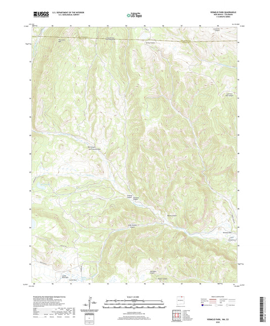 Vermejo Park New Mexico US Topo Map Image