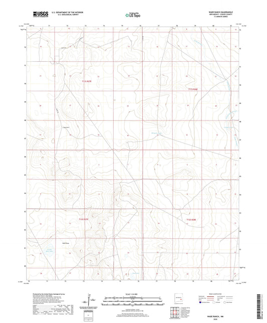 Wade Ranch New Mexico US Topo Map Image