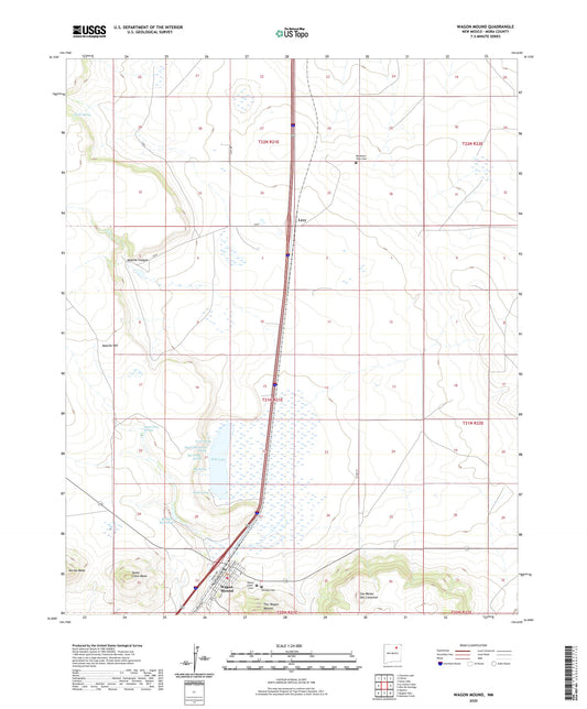 Wagon Mound New Mexico US Topo Map Image