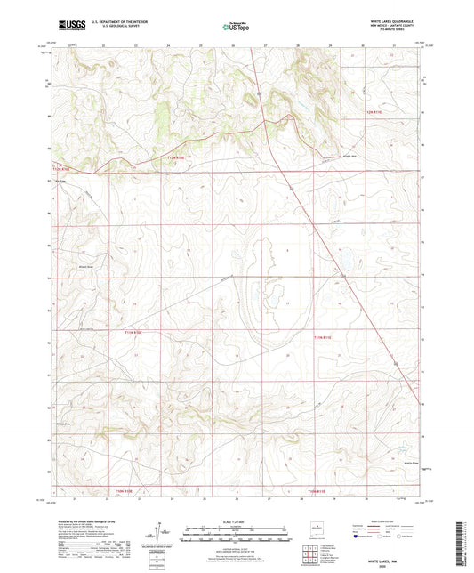 White Lakes New Mexico US Topo Map Image