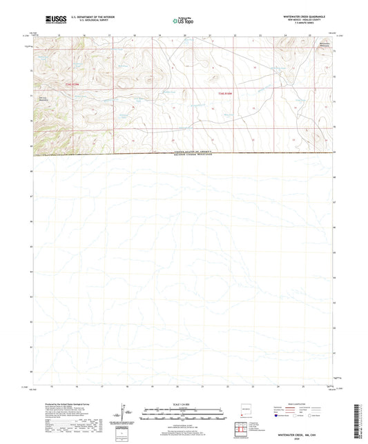 Whitewater Creek New Mexico US Topo Map Image