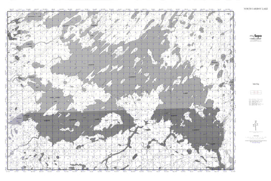 North Caribou Lake MyTopo Explorer Series Map Image