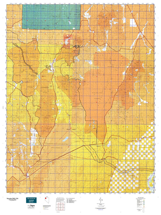 Nevada GMU 034 Map Image