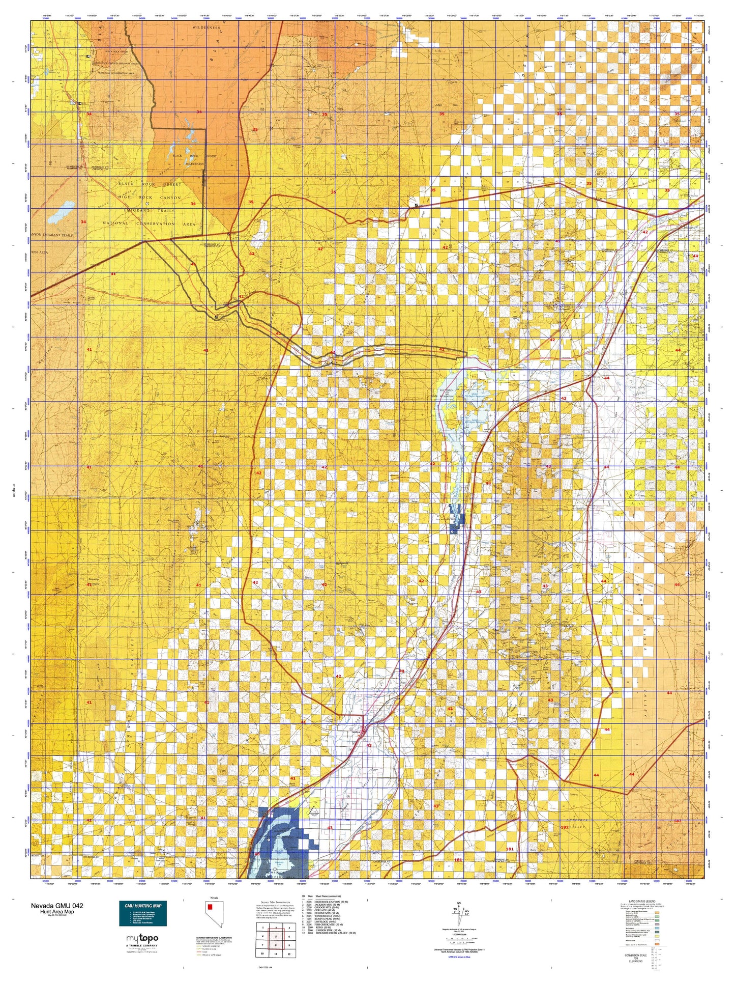 Nevada GMU 042 Map Image