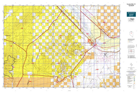 Nevada GMU 151 Map Image