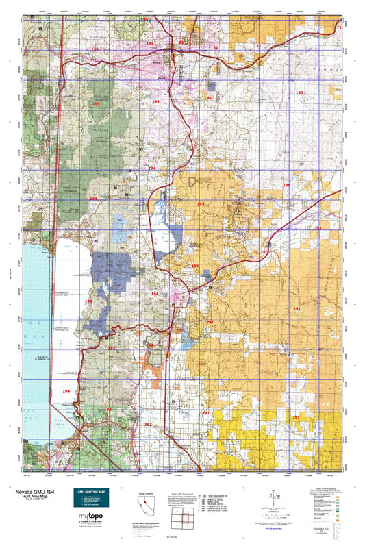 Nevada GMU 194 Map Image