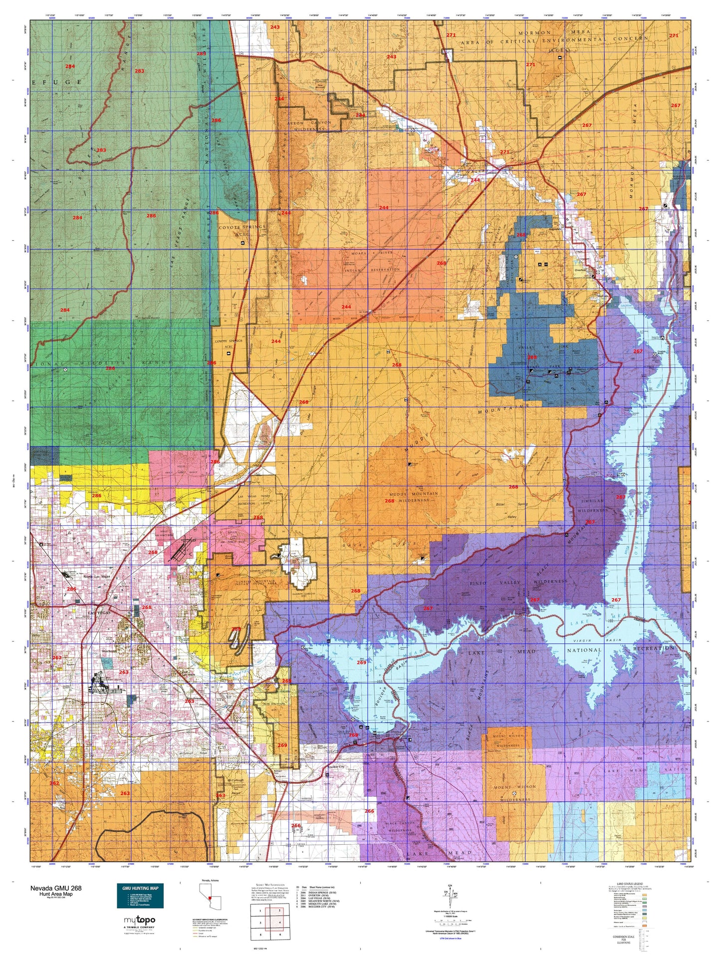 Nevada GMU 268 Map Image