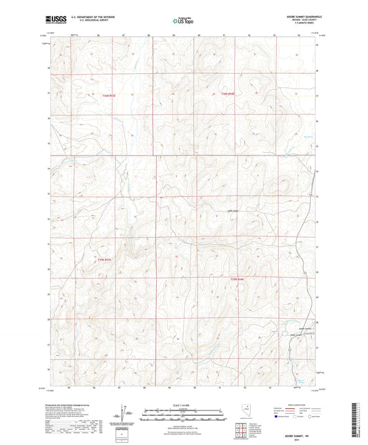 Adobe Summit Nevada US Topo Map Image