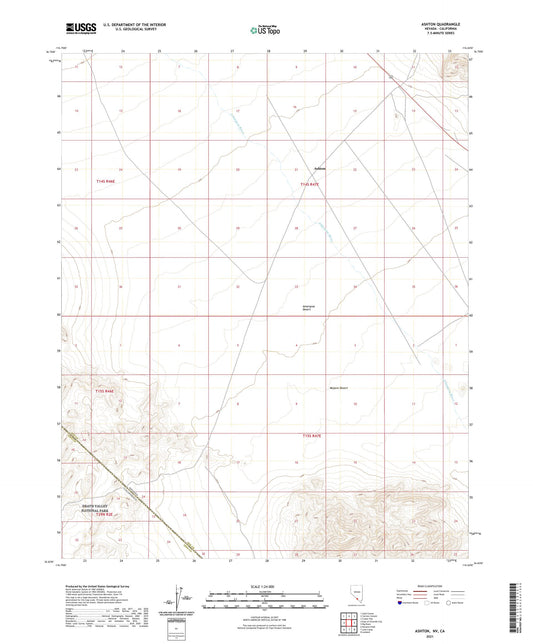 Ashton Nevada US Topo Map Image
