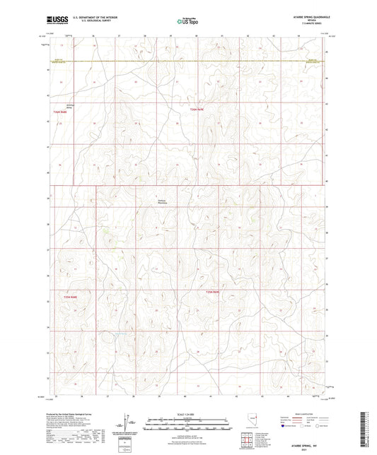 Ayarbe Spring Nevada US Topo Map Image