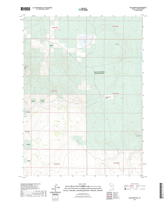 Bald Mountain Nevada US Topo Map Image