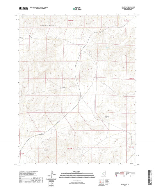 Belleville Nevada US Topo Map Image