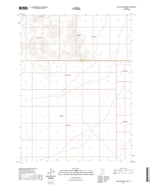 Black Rock Point East Nevada US Topo Map Image