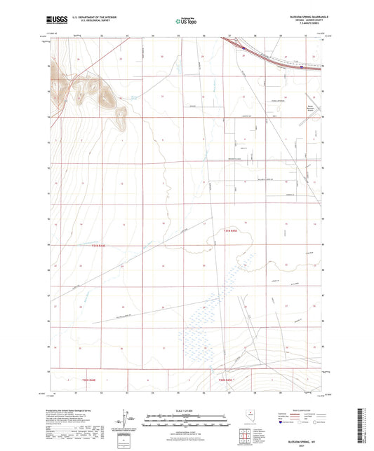 Blossom Spring Nevada US Topo Map Image