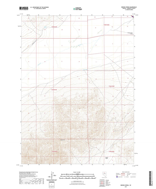 Brooks Spring Nevada US Topo Map Image
